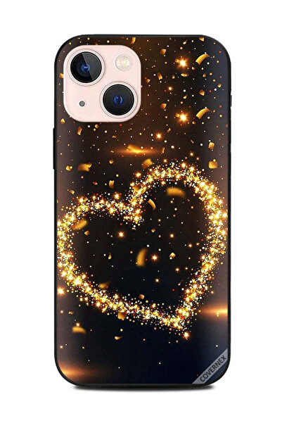 Covernex غطاء حماية لهاتف أبل آيفون 13 ميني قلب من القطع الذهبية