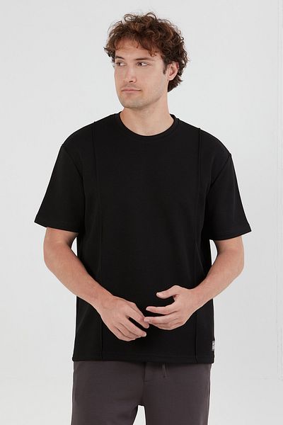 Fulla Moda Μπλουζάκι Basic Çimalı Bisiklet Yaka