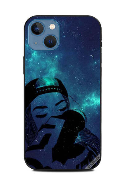 Covernex غطاء حماية لجهاز آيفون 13 من آبل، فتاة حزينة، سماء ليلية