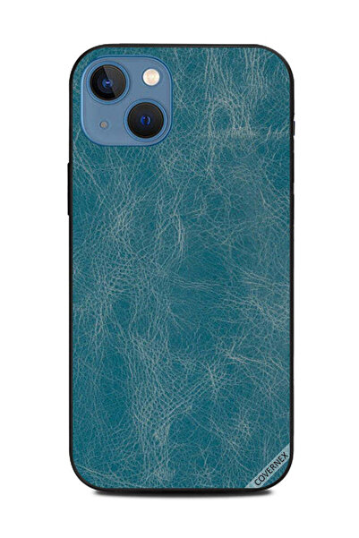 Covernex غطاء حماية لهاتف Apple iPhone 13 بنمط جلدي أزرق