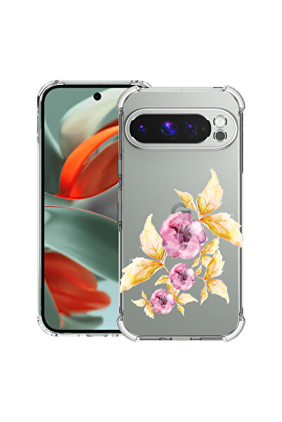 bestcase ® Carcasă antișoc pentru Google Pixel 9 Pro, flori pastelate, 182862...