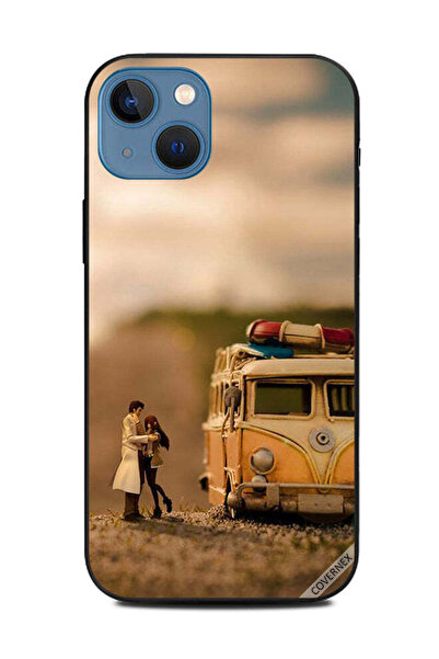 Covernex غطاء حماية لهاتف Apple iPhone 13 - حافلة عتيقة وزوجان