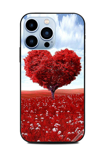 Covernex غطاء حماية لهاتف Apple iPhone 13 Pro - شجرة قلب حمراء