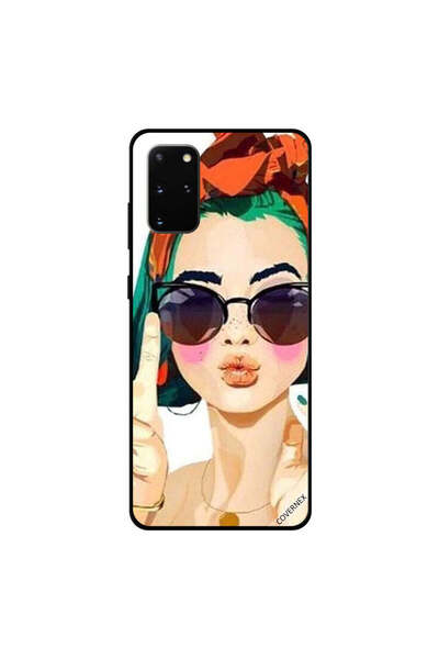 Covernex غطاء حماية لهاتف سامسونج جالكسي S20 بلس بتصميم فتاة أنيقة تصنع النصر
