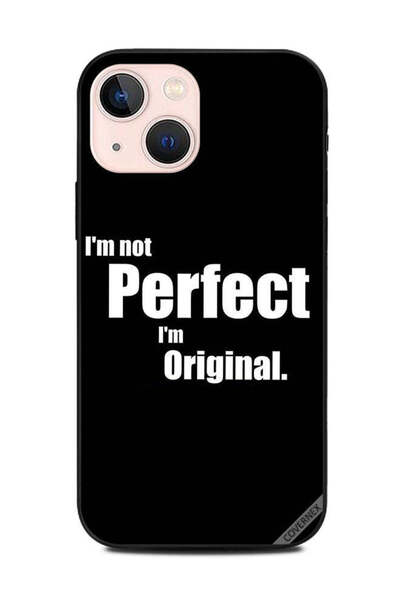 Covernex غطاء حماية لهاتف Apple iPhone 13 Mini أنا لست مثاليًا أنا أصلي