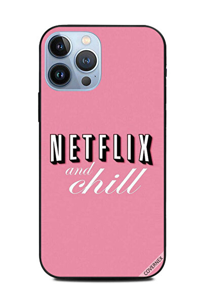 Covernex غطاء حماية لجهاز Apple iPhone 13 Pro Max Netflix & Chill Pink