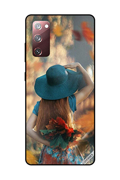 Covernex غطاء حماية لهاتف سامسونج جالاكسي S20 FE، فتاة قبعة تخفي أوراق الحب
