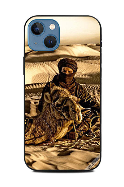 Covernex غطاء حماية لهاتف أبل آيفون 13 رجل مع جمله في الصحراء