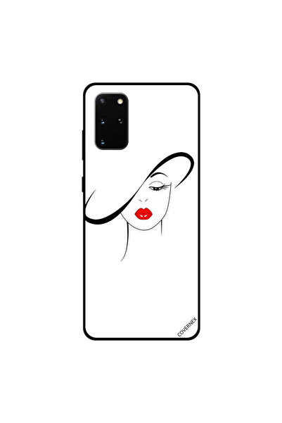 Covernex غطاء حماية لهاتف سامسونج جالاكسي S20 بلس، رسم فتاة قبعة، فن متجه