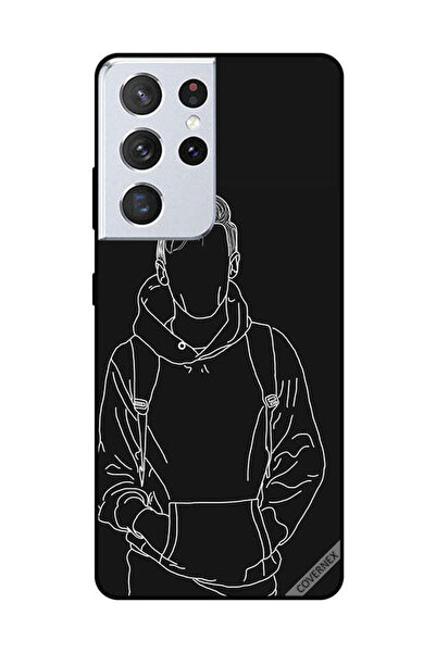 Covernex غطاء حماية لهاتف سامسونج جالاكسي S21 ألترا رسم جاكت بوي