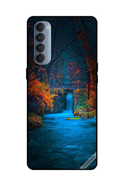 Covernex غطاء حماية لهاتف Oppo Reno 4 Pro بلون أزرق وشلال