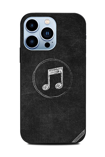 Covernex Protective Case Cover For Apple iPhone 13 Pro Music Icon B&w
