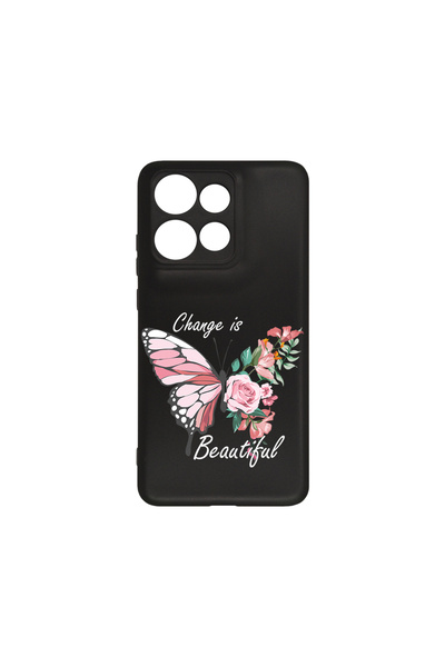 bestcase ® Husa Slim Silicon pentru Motorola Edge 50 Neo, Change is Beutiful,...