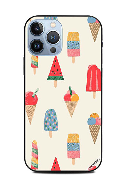 Covernex غطاء حماية لهاتف Apple iPhone 13 Pro Max بنمط علامات الآيس كريم