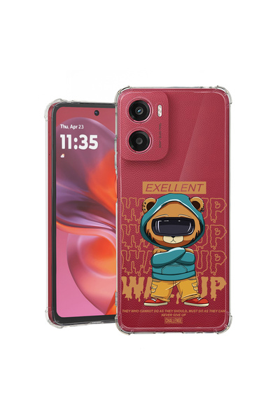 bestcase ® Husă antișoc pentru Motorola Moto G05, Bear Excellent, 1926357 AS ...