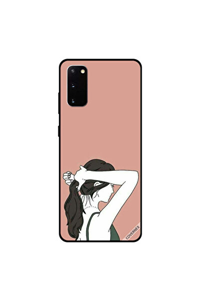 Covernex Samsung Galaxy S20 Case Cover Cute Girl Setting Her Hair