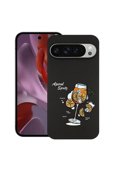 bestcase ® Slim Silicon Case For Google Pixel 10 / Pixel 10 Pro, Aperol Spritz, 2030992 B 1844