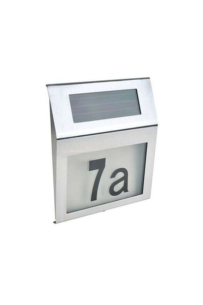 OEM Lampă LED pentru număr de casă, alimentată cu panou solar, montare pe perete, 18x20 cm