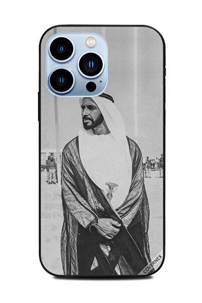 Covernex غطاء حماية لهاتف أبل آيفون 13 برو - صورة كلاسيكية للشيخ زاي