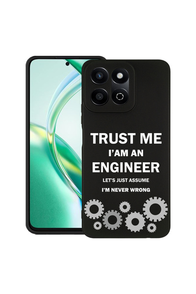 bestcase ® Husă Slim Silicon pentru Honor 200 Smart, Crede-mă, sunt inginer, ...