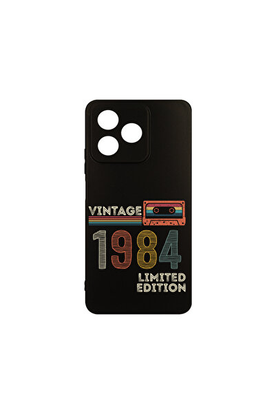 bestcase ® Husa Slim Silicon pentru Xiaomi Redmi 13, 1984 - Vintage Tape, 192...