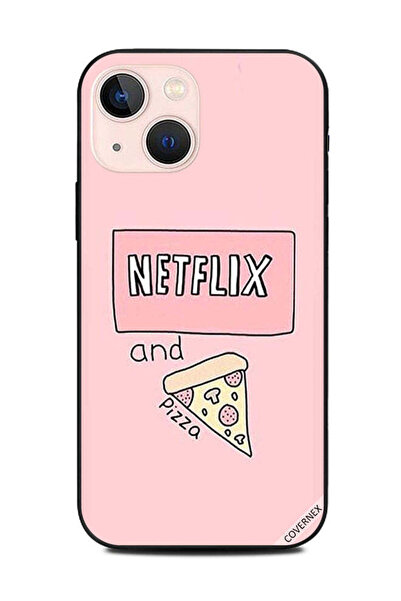 Covernex غطاء حماية لهاتف Apple iPhone 13 Mini Netflix & Pizza