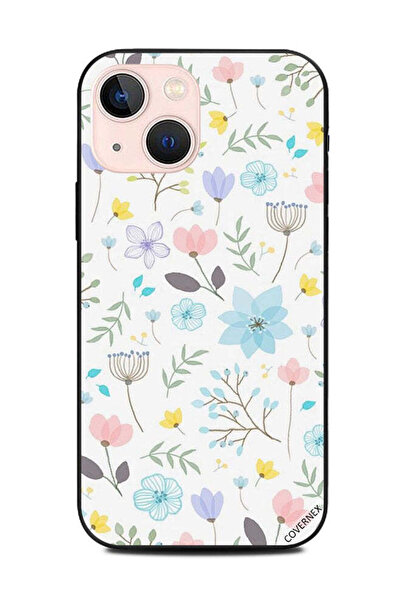 Covernex غطاء حماية لهاتف Apple iPhone 13 Mini بنقشة زهور مختلفة