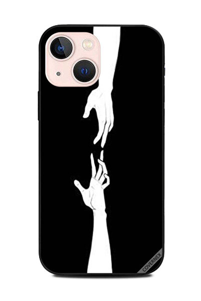 Covernex غطاء حماية لهاتف Apple iPhone 13 Mini بلمسة أصابع باللونين الأبيض وا...