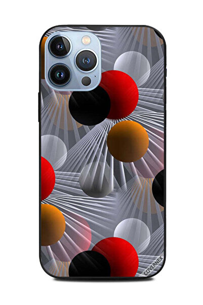 Covernex غطاء حماية لهاتف أبل آيفون 13 برو ماكس بنمط أشكال دائرية