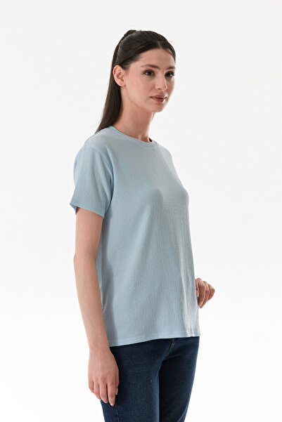 Fulla Moda Μπλουζάκι από ύφασμα με κέντημα καρδιά