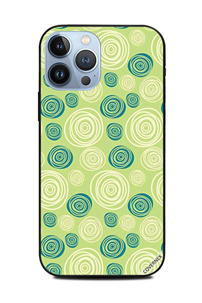 Covernex غطاء حماية لهاتف أبل آيفون 13 برو ماكس بنمط دوائر خضراء