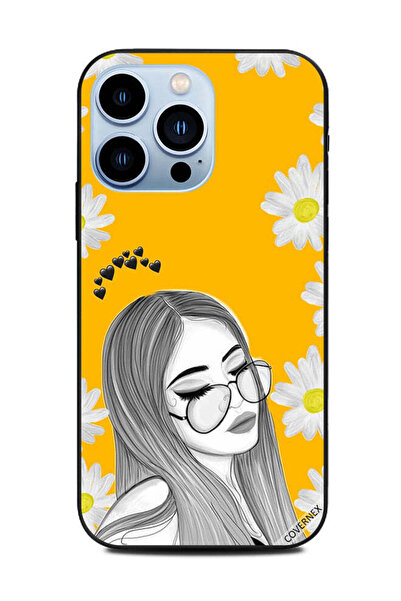 Covernex غطاء حماية لهاتف Apple iPhone 13 Pro - فتاة تحب خيالات النظارات