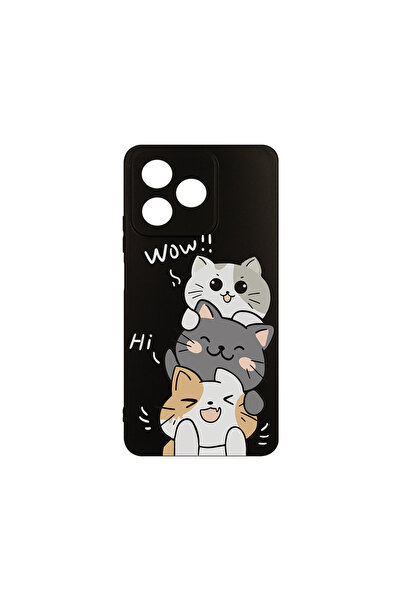 bestcase ® Husa Slim Silicon pentru Xiaomi Redmi 13, Cat Wow, 1923377 B 1855
