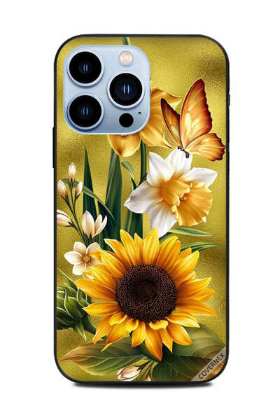 Covernex غطاء حماية لهاتف Apple iPhone 13 Pro بتصميم فراشة ذهبية على شكل عباد...