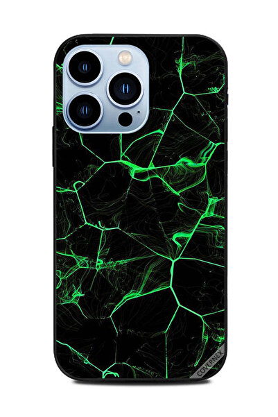 Covernex غطاء حماية لهاتف Apple iPhone 13 Pro بنمط موجات خضراء