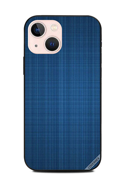 Covernex غطاء حماية لجهاز Apple iPhone 13 Mini بنمط قماش أزرق