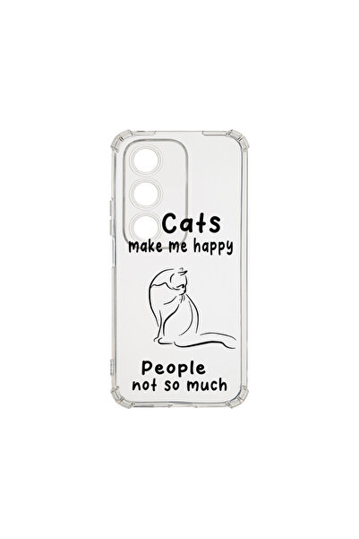 bestcase ® Αντικραδασμική θήκη για Oppo A80 5G, Γάτες και άνθρωποι, 1925007 A...