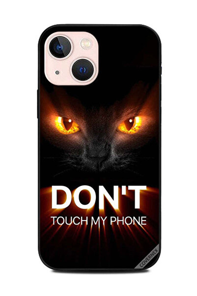 Covernex غطاء حماية لهاتف Apple iPhone 13 Mini - لا تلمس هاتفي - قطة غاضبة