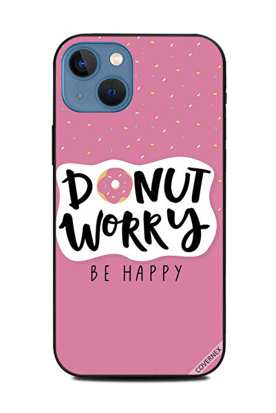 Covernex غطاء حماية لجهاز Apple iPhone 13 Donut Worry be Happy
