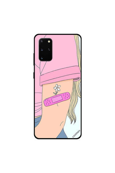 Covernex غطاء حماية لهاتف سامسونج جالكسي S20 بلس بتصميم زهرة على شكل إصابة