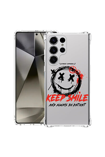 bestcase ® Husă antișoc pentru Samsung Galaxy S23 Ultra, Keep Smile, 1399746 ...