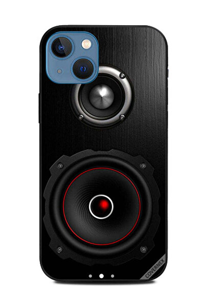 Covernex غطاء حماية مكبر صوت لجهاز Apple iPhone 13 باللونين الأسود والأحمر