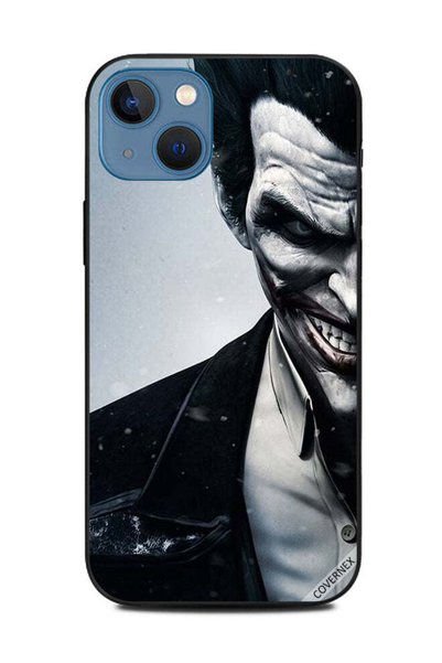 Covernex غطاء حماية لهاتف أبل آيفون 13 أسود وأبيض نصف وجه