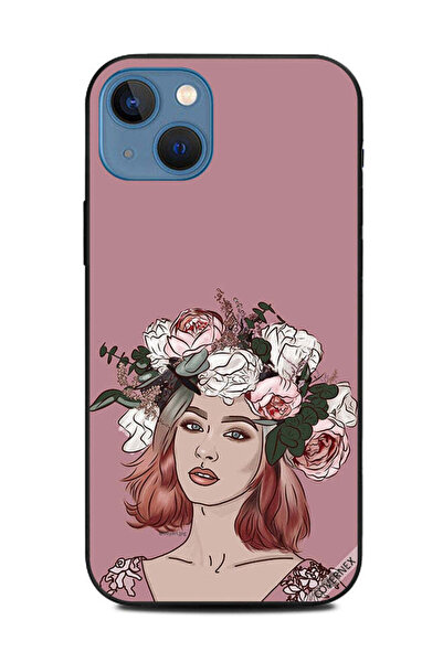 Covernex غطاء حماية لهاتف أبل آيفون 13 - فتاة محبة للزهور