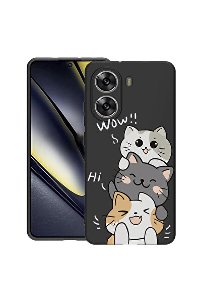 bestcase ® Husa Slim Silicon pentru Poco X7 Pro, Cat Wow, 1992025 B 1855