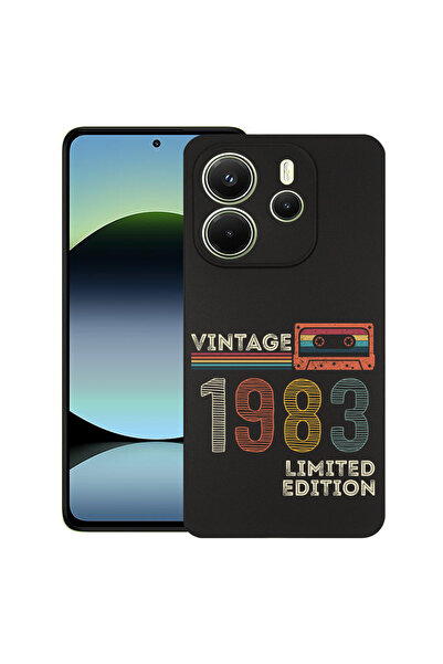 bestcase ® Husă Slim Silicon pentru Xiaomi Redmi Note 14 4G, 1983 - Bandă Vintage, 1926342 B 1979