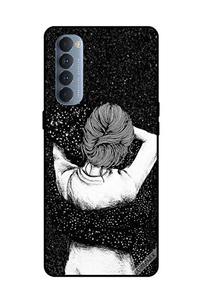 Covernex غطاء حماية لهاتف Oppo Reno 4 Pro - خيال فتاة خربشة ليلية