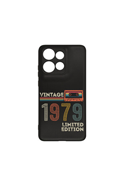bestcase ® Husa Slim Silicon pentru Motorola Edge 50 Neo, 1979 - Vintage Tape...