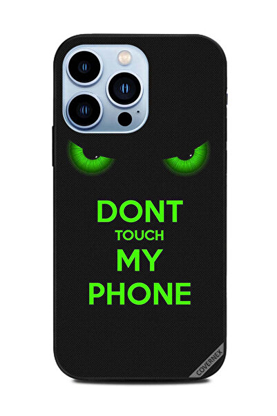 Covernex غطاء حماية لهاتف Apple iPhone 13 Pro - لا تلمس هاتفي - عيون خضراء