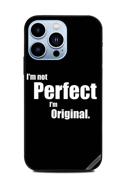 Covernex غطاء حماية لهاتف Apple iPhone 13 Pro أنا لست مثاليًا أنا أصلي